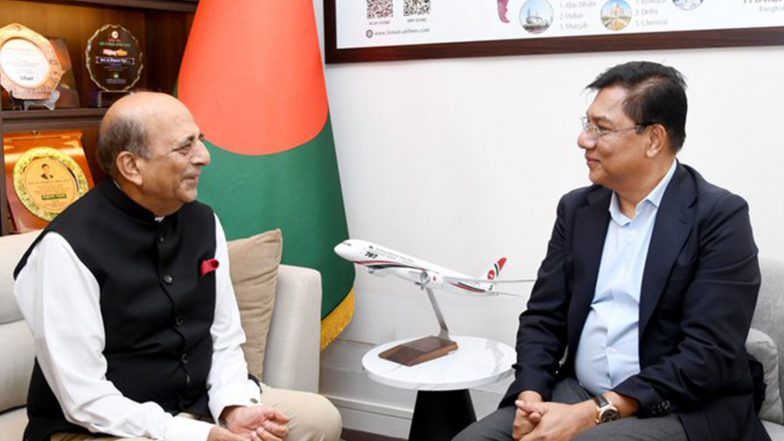 World News | India and Bangladesh Discuss Improving Air Connectivity, Enhancing Civil Aviation Cooperation