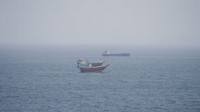 World News | Iranian Missiles, Drones Strike US-contracted Vessel Near Strait of Hormuz: Report