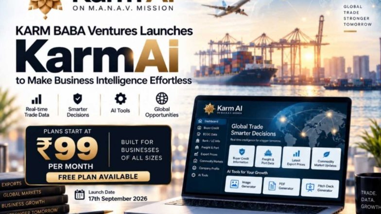 Business News | KARM BABA Ventures Launches KarmAi to Make Business Intelligence Effortless