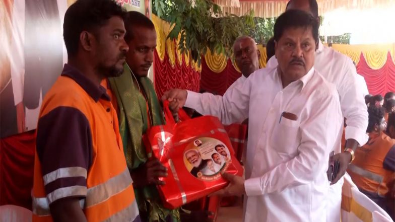 India News | Tamil Nadu BJP Workers Celebrate PM Modi's 76th Birthday as Seva Day with Prayers, Medical Camps and Sanitary Workers' Felicitation