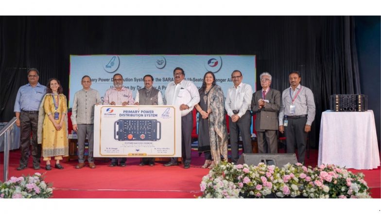 Business News | SFO Technologies Unveils Primary Power Distribution System (PPDS) for SARAS MKII; Steps Up &lsquo;Make in India&rsquo; Capabilities