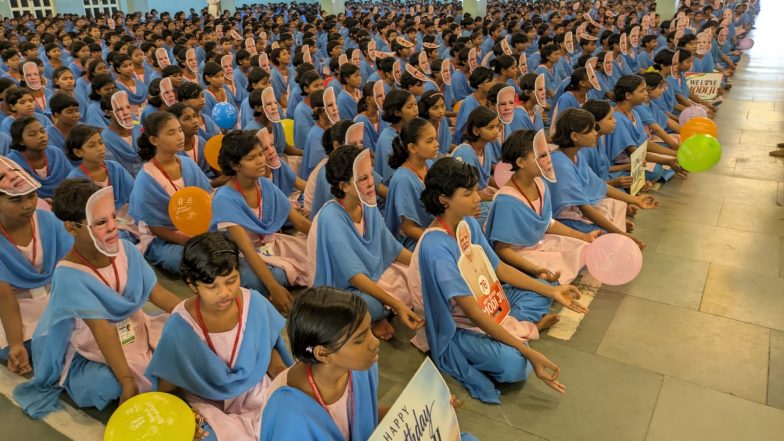 India News | Odisha: 40,000 Tribal Students Celebrate PM Modi&rsquo;s 76th Birthday with Prayers, Deepdan, Mega Blood Donation Camp