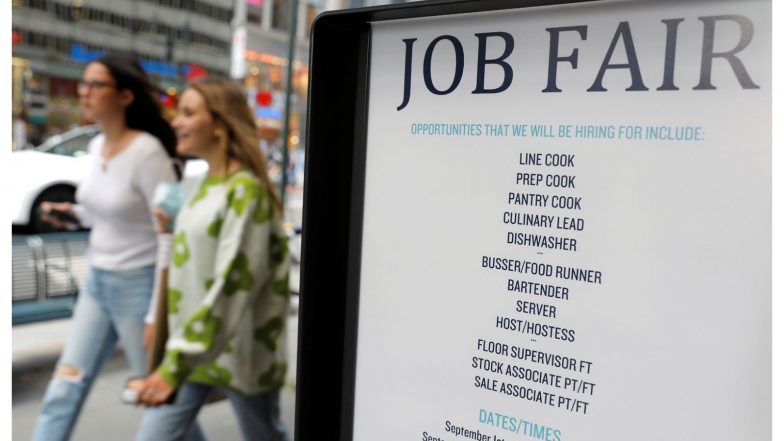 Business News | US Jobless Claims Fall to 196,000, Lowest Since Mid-July