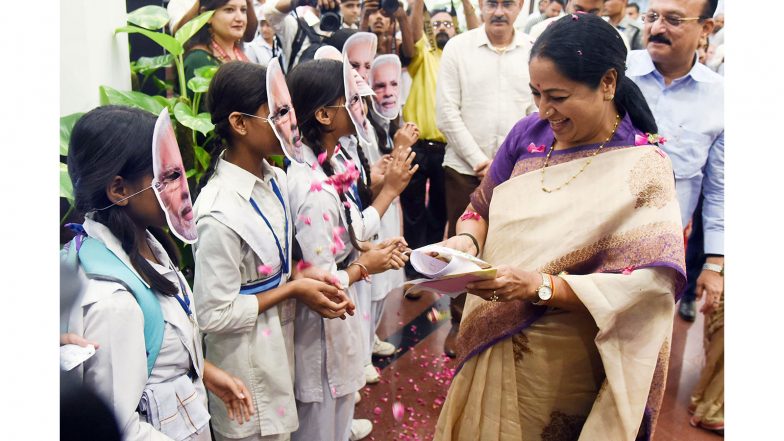 India News | Delhi: Young Students from Govt Schools Extend Birthday Greetings to PM Modi Through Songs; CM Gupta Launches Two Special Songs