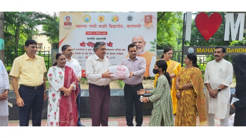 India News | UP: Nutrition Packets Distributed to TB Patients Under Seva Sankalp Abhiyan at Kashi Vidyapeeth