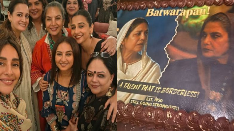 Entertainment News | Shabana Azmi Turns 76: From Vidya Balan&rsquo;s Special Cake to Farhan Akhtar&rsquo;s Dance with Anil Kapoor