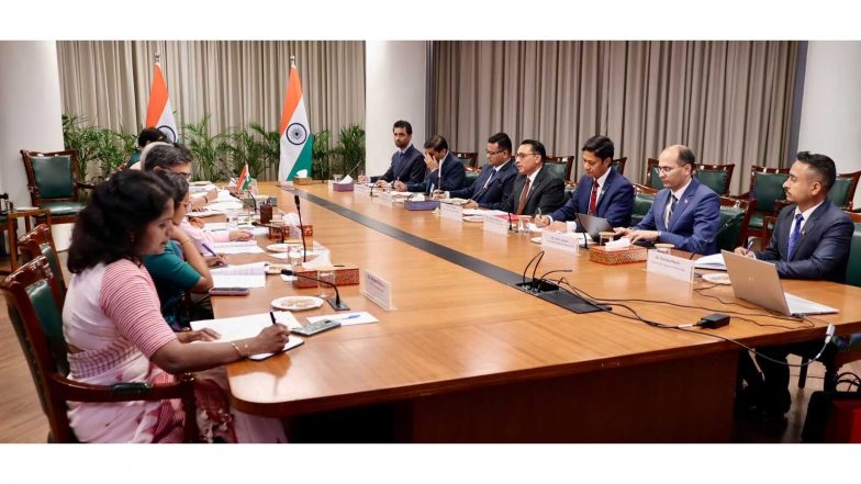 World News | India Reaffirms Support for Flood-hit Nepal Amid Ongoing Visit of Finance Minister Swarnim Wagle to New Delhi