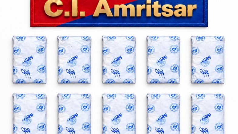India News | Punjab Police Busts Cross-border Narcotics Module in Amritsar, Recover 10 Kg Heroin