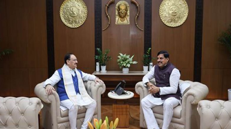India News | JP Nadda Reviews Health Sector Progress in Madhya Pradesh; Commends State’s Healthcare Expansion and PPP Model