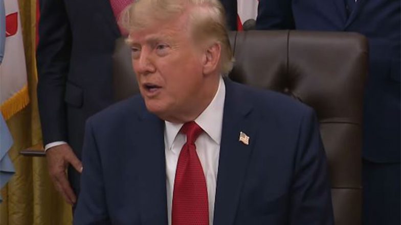 World News | Trump Doubles Down on CNN, MS NOW, Politico White House Ban; Alleges Outlets “purposely Write Negative News” About His Administration