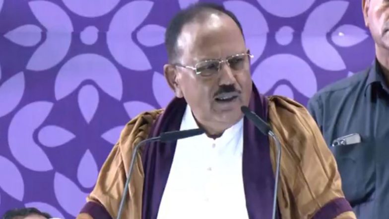 India News | National Security Advisor Ajit Doval Calls Graduates 'luckiest Generation' During IIT Roorkee Convocation; Recalls Early Career Challenges