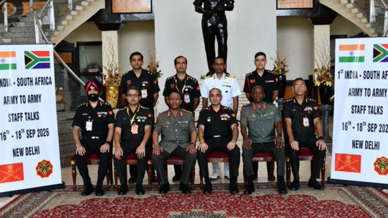 World News |  India, South Africa Hold First Army-to-Army Staff Talks to Deepen Defence Cooperation