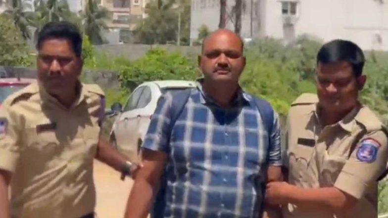India News | Telangana: Home Guard Arrested for Allegedly Dragging Woman by Hair at Hafeezpet Railway Station