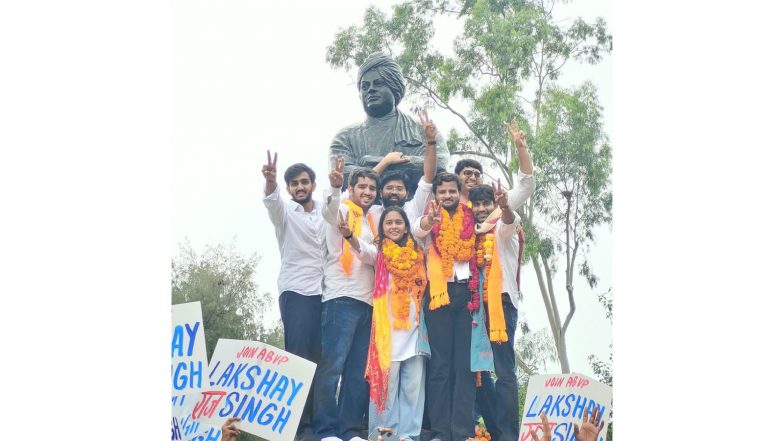 India News | ABVP's Yash Dabas Wins DUSU President Post, Independent Deepanshu Shokeen Elected Vice President