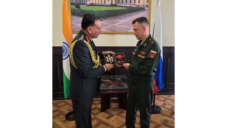 World News | Army Chief General Dhiraj Seth Visits Mikhailovskaya Military Artillery Academy in Russia's St. Petersburg