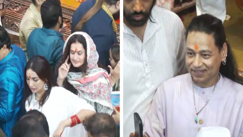 Entertainment News | Taapsee Pannu, Kanika Dhillon, Kailash Kher Offer Prayers at Lalbaughcha Raja&nbsp;