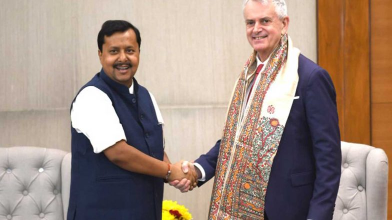 World News | BJP Chief Nitin Nabin Meets Canadian High Commissioner Christopher Cooter