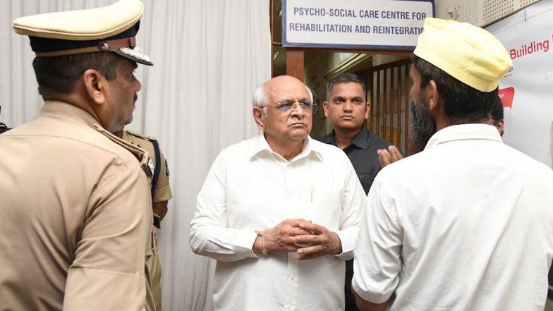 India News | Gujarat CM Bhupendra Patel Visits Sabarmati Central Jail, Interacts with Prisoners Amid Seva Sankalp Abhiyan