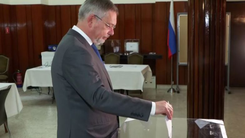 World News | Russia State Duma Polling Underway: Ambassador Alipov Casts Vote, Says Five Stations Open Across India
