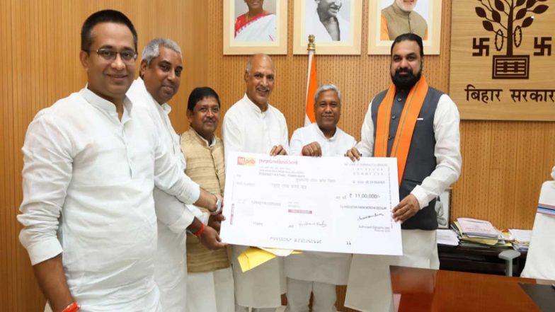 India News | Hindustani Awam Morcha (Secular)  Contributes Rs 11 Lakh to Bihar CM Relief Fund for Flood-affected Families