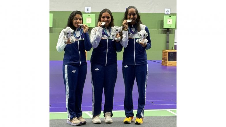 Sports News | Elavenil Bags Individual Silver as Indian Shooters Clinch Double Medal Opening at Asian Games