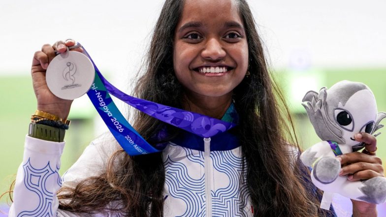Sports News | Asian Games 2026: President Murmu, PM Modi Congratulate Indian Shooters for Silver Medal