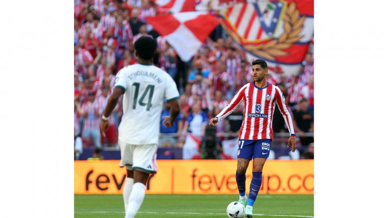 Sports News | La Liga: Atletico Madrid Beat Real Madrid 2-1 as Huijsen Red Card Proves Costly in Madrid Derby