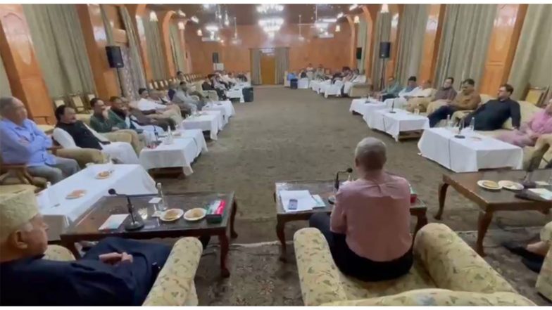 India News | JKNC Legislature Party Holds Meeting Ahead of Autumn Session; Congress Says It Will Still Raise Public Issues Despite Alliance