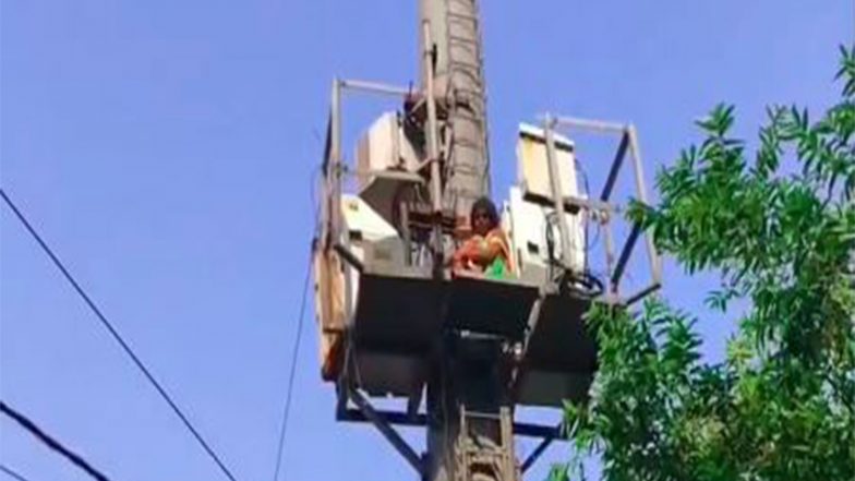 India News | UP: Woman Climbs Tower Near CM's Lucknow Residence, Safely Evacuated