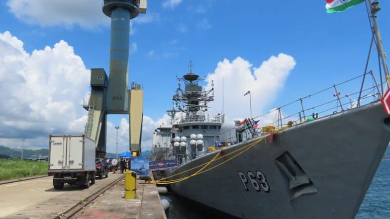 World News | Philippines: Indian Naval Ships Sahyadri, Kulish Arrive for ASEAN Defence Ministers&rsquo; Meeting-Plus Maritime Activity&nbsp;