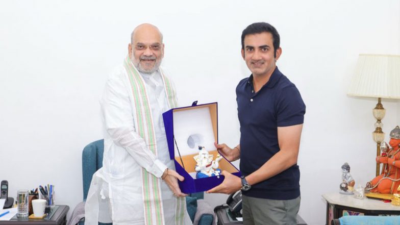 Sports News | India Head Coach Gautam Gambhir Meets Amit Shah, Expresses Gratitude for Guidance