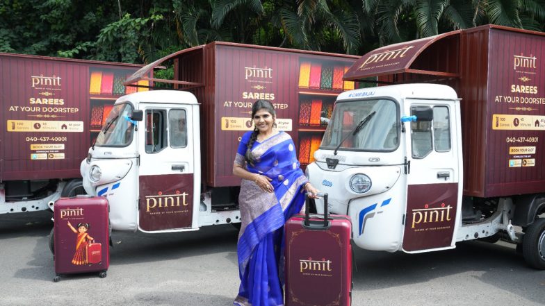 Business News | Pinit Launches Quick-Commerce Saree Platform with 45-Minute Doorstep Fulfilment