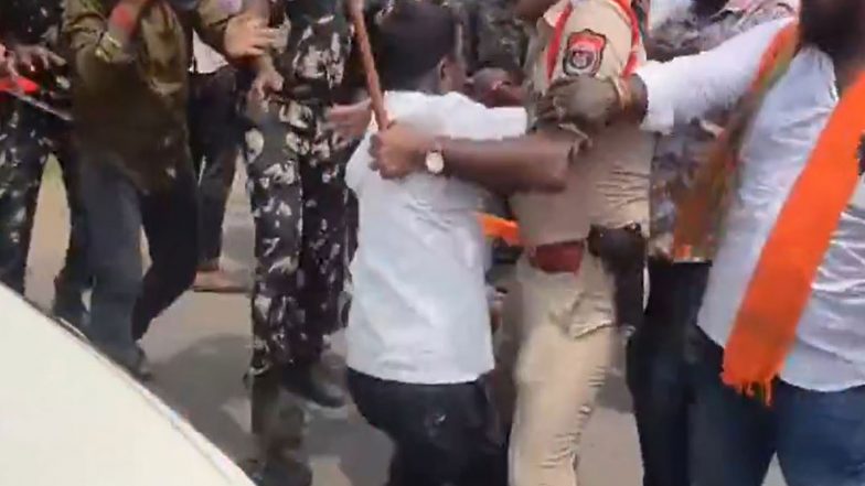 India News | Telangana: BJP Demands Water Release for Ganesh Idol Immersion in Karimnagar