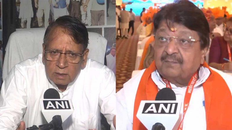 India News | MP: Congress Slams Minister Kailash Vijayvargiya over Remark on Woman Councillor’s Physique, Demands Apology