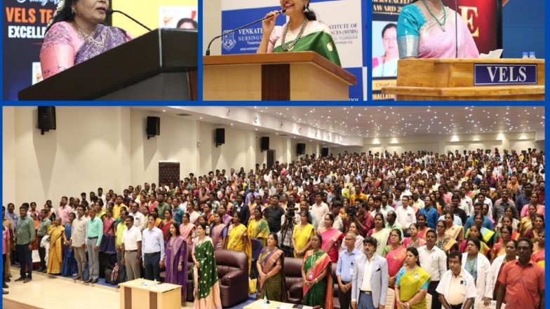 Business News | VELS University Honours More Than 2,000 Teachers Across Tamil Nadu