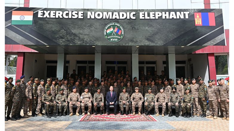 World News | Uttarakhand: India-Mongolia Joint Military Exercise Nomadic Elephant Commences at Pithoragarh