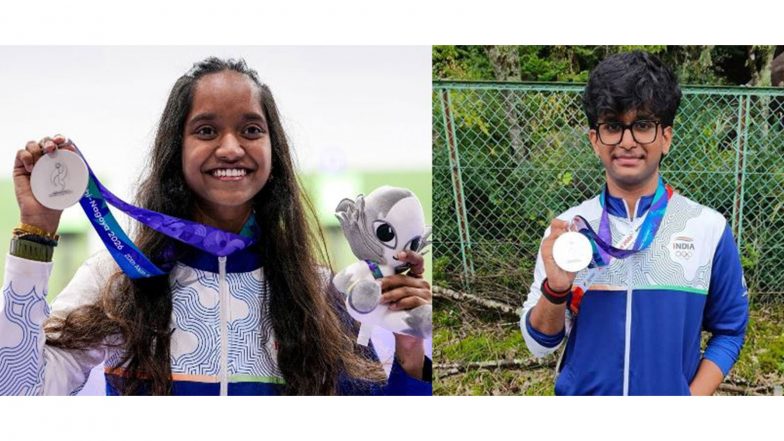 Sports News | Asian Games 2026: Elavenil-Parth Eye Medal After Finishing Second 10m Air Rifle Mixed Team Qualification