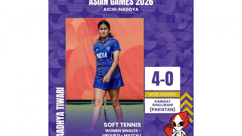 Sports News | Asian Games: Soft Tennis Player Aadhya Tiwari Bows out Despite 4-0 Win over Pakistan&rsquo;s Kainaat Shallwani