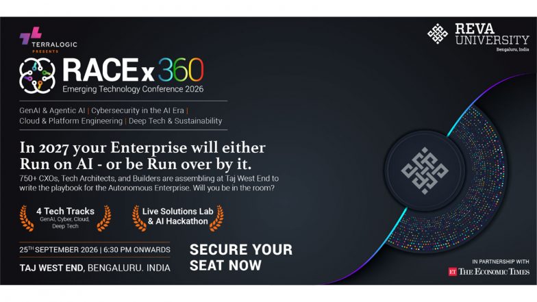 Business News | RACE, REVA University to Host RACEx360 Season 2, Bengaluru&rsquo;s One-Day Emerging Technology Conclave, on 25 September 2026