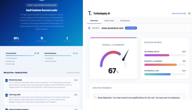 Business News | Why Your Resume Gets Ignored (and How to Fix It): TurboApply AI Launches 2 Free ATS Tools