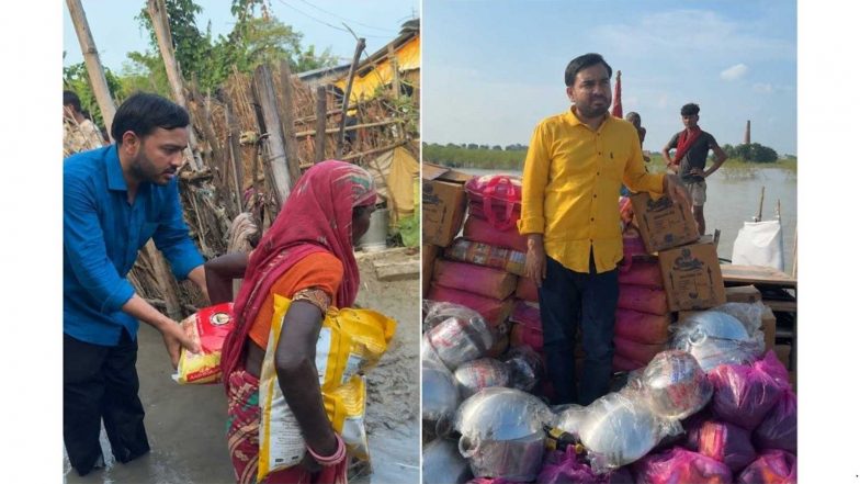 Business News | Alakh Pandey Bihar Flood Relief Work: Reaching Families With What They Need Most