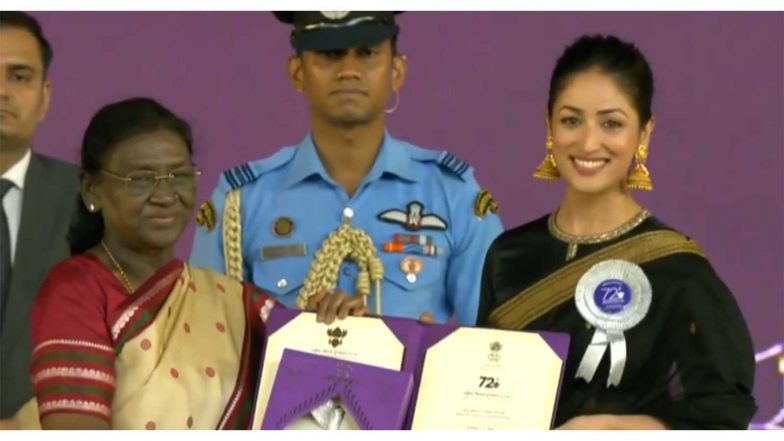 Entertainment News | Yami Gautam Receives National Film Award for Best Actress for Her Performance in 'Article 370'