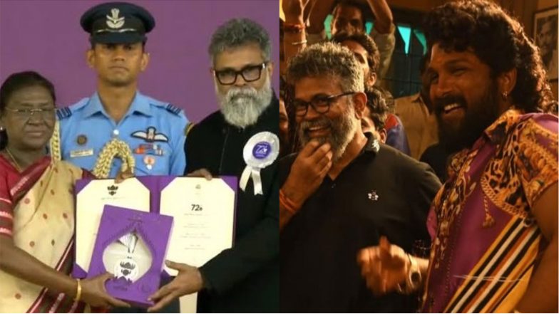 Entertainment News | “This Award Means as Much to Me as Mine”: Allu Arjun Congratulates ‘Pushpa’ Director Sukumar for National Award Win