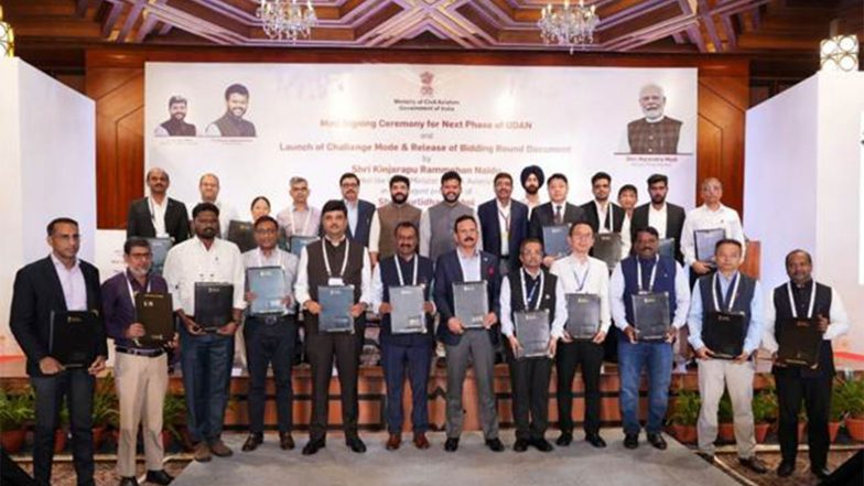 India News | Civil Aviation Minister Ram Mohan Naidu Launches Challenge Mode for Aerodrome Development