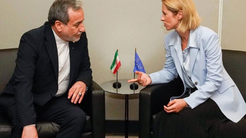 World News | EU Foreign Policy Chief Meets Iran FM Araghchi, Discusses Strait of Hormuz Passage
