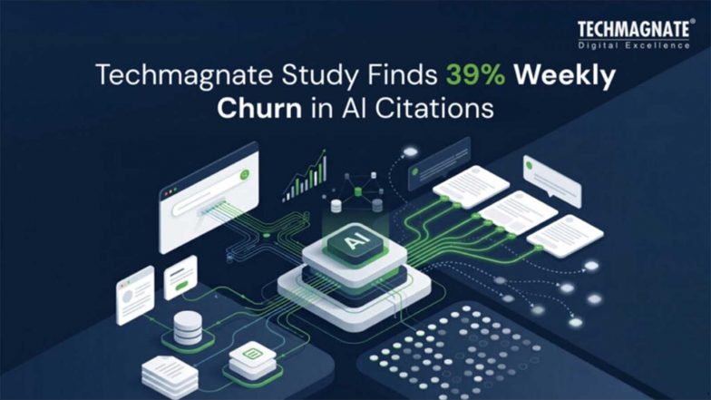 Business News | Techmagnate Study Finds AI Platforms Drop 39% of Cited Brands Every Week, Signals Shift in How AI Visibility Should Be Measured
