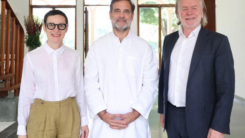 World News | LoP Rahul Gandhi Meets Australian High Commissioner Philip Green, LSE Prof Susan Marks