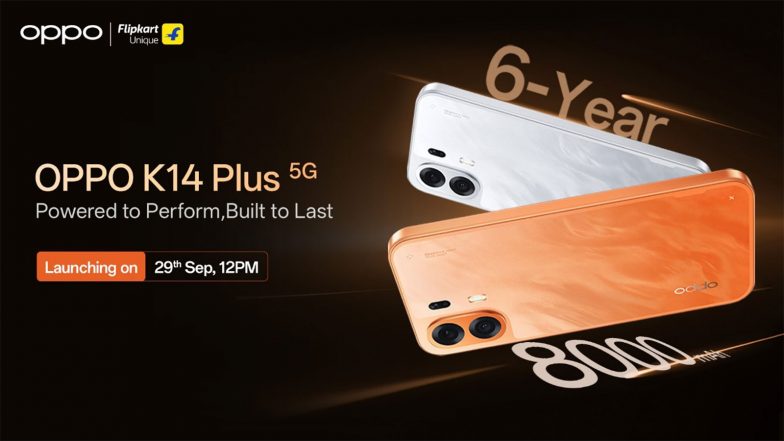 Business News | OPPO All Set to Bring the New K14 Plus to India on 29th September