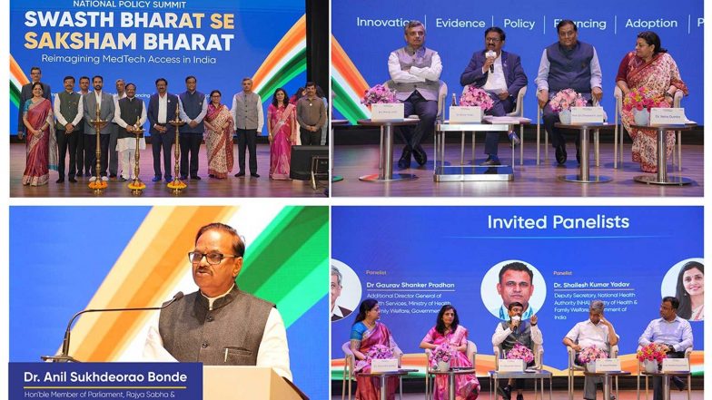 Business News | Indian Medical Parliamentarians’ Forum Organises National Policy Summit on ‘Swasth Bharat Se Saksham Bharat’ to Reimagine MedTech Access in India
