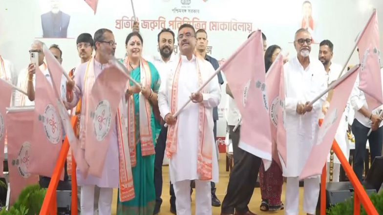 India News | West Bengal CM Suvendu Adhikari Flags off 226 Modern Firefighting Vehicles Worth Rs 94 Crore to Strengthen Emergency Response